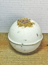 Load image into Gallery viewer, Amethyst & Chamomile Sleepytime Bath Bomb with Melatonin