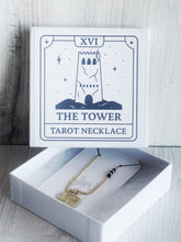 Load image into Gallery viewer, The Tower Tarot Card Necklace