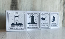 Load image into Gallery viewer, The Moon Tarot Card Necklace