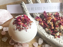 Load image into Gallery viewer, Love Bombs - Bath Bombs with a Special Note & Gemstone