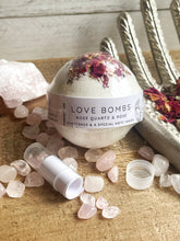 Load image into Gallery viewer, Love Bombs - Bath Bombs with a Special Note &amp; Gemstone

