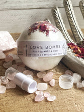 Load image into Gallery viewer, Love Bombs - Bath Bombs with a Special Note & Gemstone