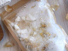 Load image into Gallery viewer, Citrine & Jasmine Crumbled Bath Bomb Bath Soak
