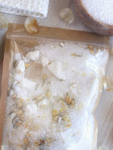 Load image into Gallery viewer, Citrine & Jasmine Crumbled Bath Bomb Bath Soak
