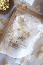 Load image into Gallery viewer, Citrine & Jasmine Crumbled Bath Bomb Bath Soak