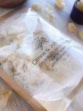 Load image into Gallery viewer, Citrine & Jasmine Crumbled Bath Bomb Bath Soak