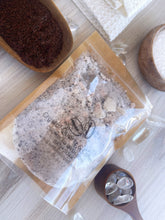 Load image into Gallery viewer, Crystal Quartz & Coffee Crumbled Bath Bomb Bath Soak