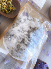 Load image into Gallery viewer, Amethyst & Chamomile with Melatonin Crumbled Bath Bomb Bath Soak