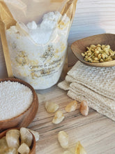 Load image into Gallery viewer, Citrine & Jasmine Crumbled Bath Bomb Bath Soak