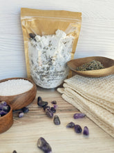 Load image into Gallery viewer, Amethyst & Lavender Crumbled Bath Bomb Bath Soak