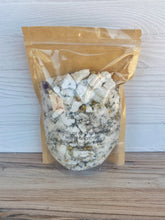 Load image into Gallery viewer, Amethyst & Chamomile with Melatonin Crumbled Bath Bomb Bath Soak