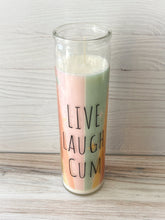 Load image into Gallery viewer, Live Laugh Cum Prayer Candle