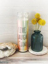 Load image into Gallery viewer, Live Laugh Cum Prayer Candle