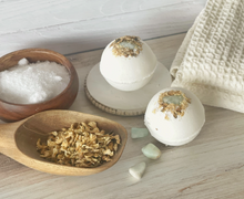 Load image into Gallery viewer, Aquamarine & Sophora Bath Bomb