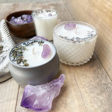 Load image into Gallery viewer, Amethyst & Lavender Candle and Stash Jar