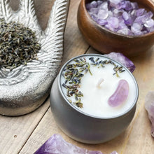 Load image into Gallery viewer, Amethyst & Lavender Candle and Stash Jar