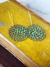 Load image into Gallery viewer, Mental Load is Heavy Lifting Earrings - Verdigris