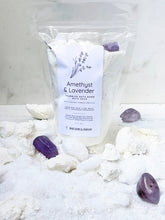 Load image into Gallery viewer, Amethyst &amp; Lavender Crumbled Bath Bomb Bath Soak
