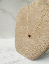 Load image into Gallery viewer, Birthstone Necklace - January - Garnet