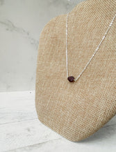 Load image into Gallery viewer, Birthstone Necklace - January - Garnet