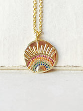 Load image into Gallery viewer, You Are Loved Rainbow Necklace