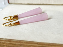 Load image into Gallery viewer, I'm Not Sorry My Sexual Appetite Turns You Off Rose Quartz Earrings