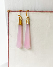 Load image into Gallery viewer, I'm Not Sorry My Sexual Appetite Turns You Off Rose Quartz Earrings