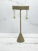 Load image into Gallery viewer, Labradorite Chain Drop Earrings
