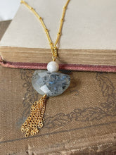 Load image into Gallery viewer, Don't Let The Haters Scare You Into Inaction Labradorite Necklace