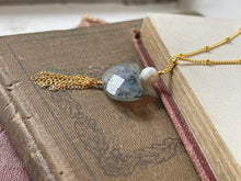 Load image into Gallery viewer, Don't Let The Haters Scare You Into Inaction Labradorite Necklace