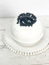 Load image into Gallery viewer, Obsidian & Black Lava Salt Bath Bomb