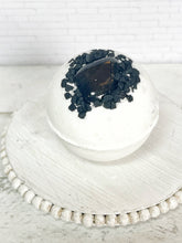 Load image into Gallery viewer, Obsidian & Black Lava Salt Bath Bomb