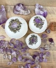 Load image into Gallery viewer, Amethyst & Lavender Bath Bomb