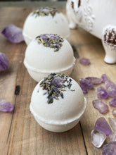 Load image into Gallery viewer, Amethyst & Lavender Bath Bomb
