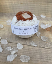 Load image into Gallery viewer, Crystal Quartz & Coffee Bath Bombs