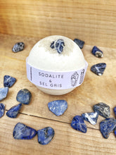 Load image into Gallery viewer, Sodalite & Sel Gris Bath Bomb