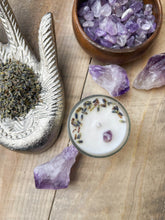 Load image into Gallery viewer, Amethyst & Lavender Votive Candle