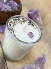 Load image into Gallery viewer, Amethyst & Lavender Votive Candle