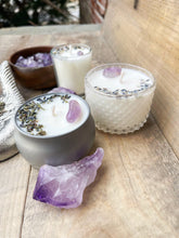 Load image into Gallery viewer, Amethyst &amp; Lavender Votive Candle
