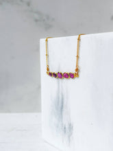 Load image into Gallery viewer, Rhodolite Gemstone Necklace