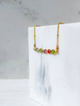 Load image into Gallery viewer, Watermelon Tourmaline Gemstone Necklace