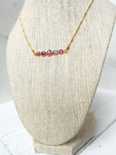 Load image into Gallery viewer, Rhodolite Gemstone Necklace