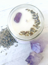 Load image into Gallery viewer, Amethyst & Lavender Organic Soy Wax Candle