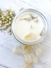 Load image into Gallery viewer, Citrine & Jasmine Candle Organic Soy Wax Candle