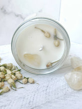 Load image into Gallery viewer, Citrine & Jasmine Candle Organic Soy Wax Candle