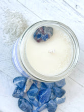 Load image into Gallery viewer, Sodalite & Sel Gris Organic Soy Wax Candle