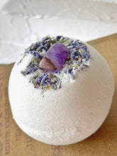 Load image into Gallery viewer, Amethyst & Lavender Bath Bomb