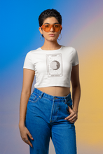 Load image into Gallery viewer, The Moon Tarot Card Crop Tee
