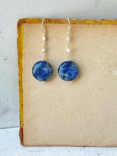 Load image into Gallery viewer, Sodalite & Pearl Earrings