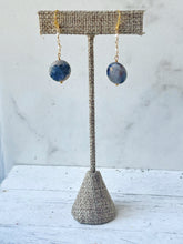 Load image into Gallery viewer, Sodalite & Pearl Earrings